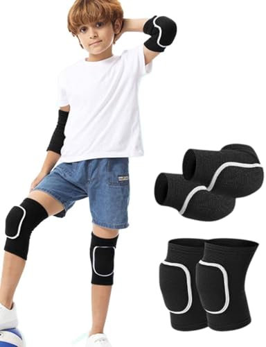 FDCGAS Coderas y rodilleras,Manga de la Rodilla 2 Par Elástico Algodón Rodilleras,Rodilleras de voleibol,rodillera deportiva,Apoyo de Vendaje de Rodilla para Baile Deportivo