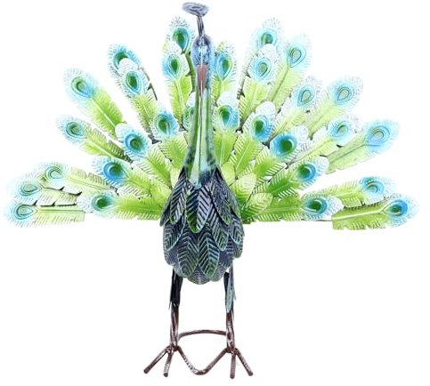 Masyrt Metal Peacock Statue, Easy DIY Assembly, Peacock Statue, Outdoor Garden und Rasendekorationen