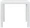 SXJEQOC Biertisch Gartentisch Stehtisch Balkontisch - Gartentisch Weiß 79x79x72 cm Kunststoff Rattan-Optik für Garten Küche Campingplatz Balkon
