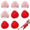 Taba Squishy - Juego de 8 juguetes blandos de fresa para apretar, ideal para la escuela, la oficina y los viajes, niños y adultos
