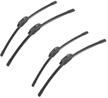 Escobilla limpiaparabrisas Limpiaparabrisas delantero y trasero de 21 + 19 para SEAT Ibiza MK3 6L 2002, 2003, 2004, 2005 y 2006 Coche Limpiaparabrisas(4 PCS)