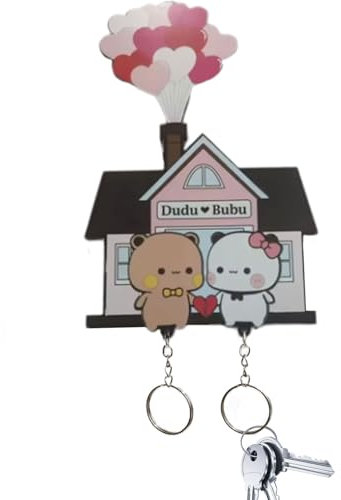 Porte-clés pour couple - Design charmant - Tenue solide - Parfait pour la maison et l'appartement