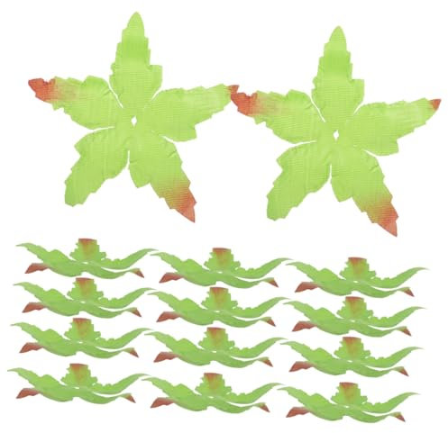 Uonlytech 1 Satz Rosette Hochzeit Strauß Gefälschte Blumenkelchbehälter Selbstgemachte Kelchblätter Blütenkelchblätter Rosenblätter Künstliche Blumenkelchblätter Grün Stoff 60 Stück