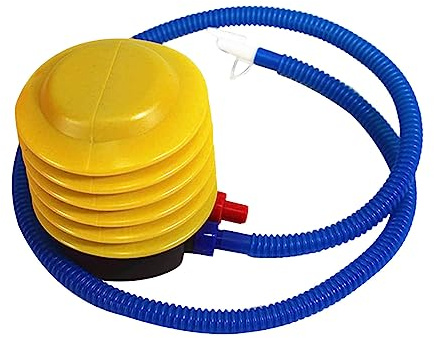 Tragbare Fußluftpumpe mit Schlauch, arbeitssparende Luftpumpe aus Kunststoff für Sport, Matratze, Schlauchboot, Gymnastikball, Ballon, Schwimmring, Poolspielzeug