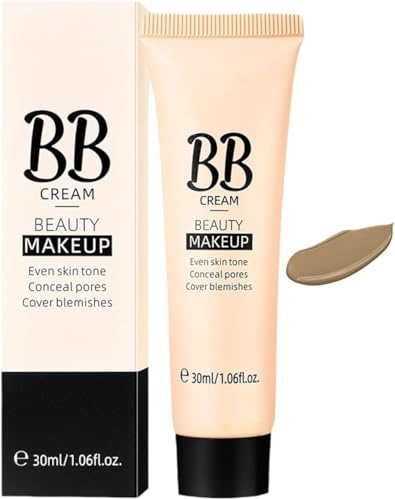 Waterproof BB Cream Foundation For Even Skin Tone, Full-Coverage Foundation&Concealer, Lightweight & Smoothing Naturel