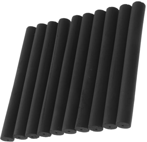 SHERCHPRY 10 Stück Rauchfreie Schwarze Moxa Stäbchen aus Papier für Moxibustion mit Milder Verbrennung Handgefertigte Moxarollen für Traditionelle Entspannung