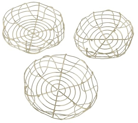 Classico cesto di frutta in filo di ferro, piatto da esposizione contemporaneo per organizzare prodotti freschi a casa supporti in metallo
