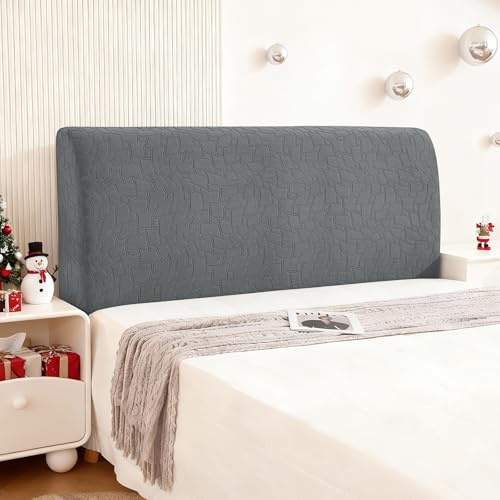 Ystyle Bettkopfteil Bezug, Weicher Staubdicht Headboard Cover, Abnehmbarer Strecken Kopfteil Bezug, Kratzfester Überzug Bett Betthusse Kopfteil Für Schlafzimmer (90CM, Hellgrau)