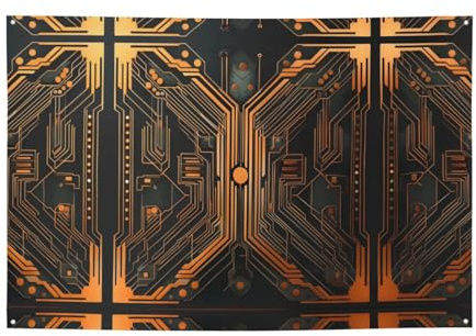 Art Deco Circuit gemusterte Partybanner – Erstellen Sie atemberaubende dekorative Highlights für Geburtstage, Feiertage und Wohnräume