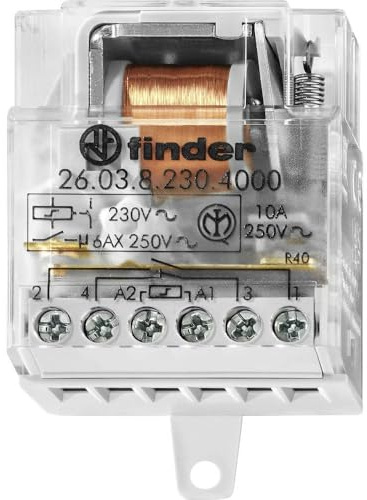 Finder Stromstoß-Schalter Unterputz 26.03.8.110.4000 1 Schließer, 1 Öffner 110 V/AC 10 A 2500 VA 1 St.
