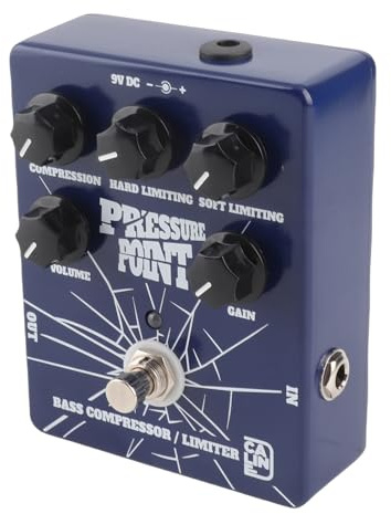 SPYMINNPOO Bass Compressor Pedal, Pressure Point Effect with True Bypass and Aluminum Alloy Shell, for Guitarists and Music Lovers