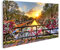 islandburner Bild auf Leinwand Schöner Sonnenaufgang Über Amsterdam In Den Niederlanden Mit Blumen Und Fahrräde Bilder Wandbilder Poster