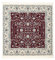 RugVista, Nain Florentine, Teppich, Mittelflor, 150 x 150 cm, Quadratisch, Oeko-Tex Standard 100, Polyester, Flur, Schlafzimmer, Küche, Wohnzimmer, Dunkel Rot, Dunkelrot