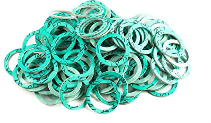 KINETICS LINE Fiber Flachdichtung 3/4 Zoll Normal (24 x 18 x 2 mm) 100 Stück Sanitär, Heizung, Klima, Lüftung, Rohrleitungs und Garten (bis zu 180°C)