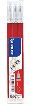 Pilot Tintenroller-Ersatzmine FRIXION Ball 10, rot für Tintenroller FRIXION Ball 10 und FRIXION Ball CLICKER 10-3 Stück (557996)