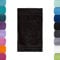 Lavea Bali Serviette éponge 2 pièces - 30 x 50 cm 100% Coton Bio certifié GOTS Ultra Doux, Absorbant et à séchage Rapide - Noir