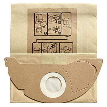 20 pièces Sacs pour Aspirateur - Sac à Poussière pour KARCHER WD2250 A2004 A2054 MV2 Sac à Ordures en Papier