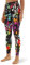 sissycos Damen 80er Jahre Bunte Leggings, Oil Painting Artistic Graffiti Soft Hosen Lang(S,schwarzer Spritzer)