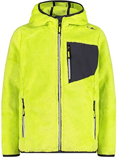 CMP Unisex Kinder Giacca in Pile Highloft Da Bambini Con Cappuccio Fisso Fleecejacke