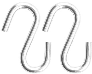 Bathonly 2 Packs S Hooks Heavy Duty, Large Rustproof S Hooks for Hanging, Hammock Hooks Hardware, Hanging Kitchenware, Load Capacity 550 LBS