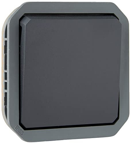Legrand - Interrupteur ou va-et-vient étanche Plexo 10A à équiper d'un boitier ou d'une plaque support finition anthracite