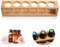 WishesMar 6 Slots Ätherisches Öl Halter Regal aus Bambus - Bietet Platz für 15ml 20ml 30ml ätherisches Öl-Flaschen - Aufbewahrungs Ständer Gestell Organisator für Ätherische Öle und Duftöle #D