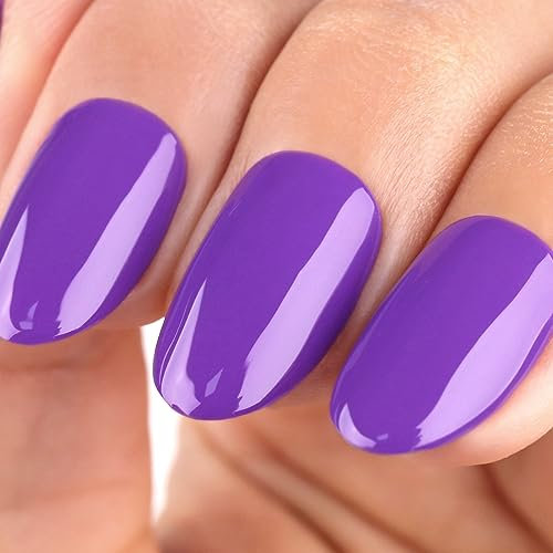 Imtiti Smalto Gel Viola Lavanda, 15ml Smalto Gel Viola Soak Off LED/UV Nail Art Manicure Salon Smalto Gel per Autunno e Inverno