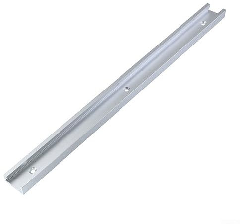 Silver T-Track T-Slot Miter Track, 30 Type T-tracks 300-600mm Aluminium Alloy Track Woodworking Bench T Slot for Jigs Fixtures Router Tables and General Workbench(300mm)