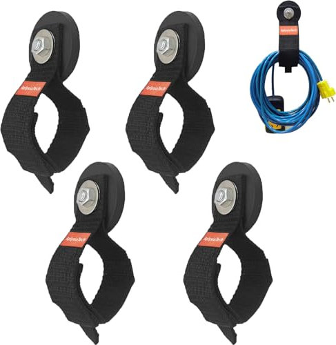 AplysiaTech Forte striscia magnetica, resistente organizer magnetico per attrezzi da garage, tubo, cavo, corda, strumenti per garage, pick-up, camper e officina (confezione da 4)