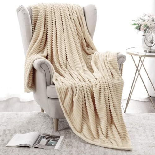 socio Kuscheldecke Fleecedecke Flanell Decke Einfarbig Wohndecken Couchdecke Flauschig Überwurf Mikrofaser Tagesdecke Sofadecke Blanket Für Bett Sofa Schlafzimmer Büro 150x200cm Khaki