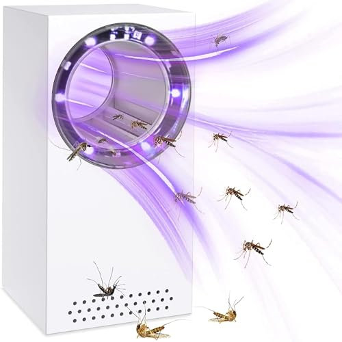 Elektrisch Fliegenfalle Insektenvernichter Elektrisch Mückenfalle Tragbare UV Fliegenfalle Mückenschutz Stumm USB Mückenlampe Moskitoschutz Insektenfalle für Haus Aussen Camping Garten bubbacare
