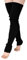 TeeYee Damen Stulpen Winter Beinwärmer Beinstulpen Strumpf Extra Lang Gestrickte Warme Kniewärmer für Frauen Mädchen Yoga Ballett Schwarz M