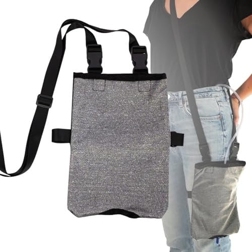 Eopono Elastischer und vielseitiger Beinbeutelhalter – universeller, tragbarer und diskreter Urinbeutel (Grau)