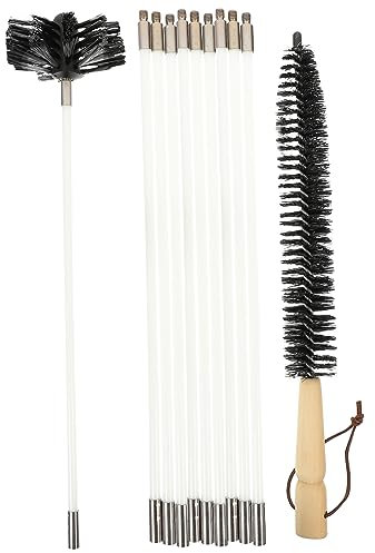 Ciieeo 1 Jeu Brosse pour Conduit De Sécheuse Évent à Charpie pour Sèche-Linge Outils De Nettoyage De Conduits d'air Nettoyeur De Tuyau Fil De Fer Galvanisé