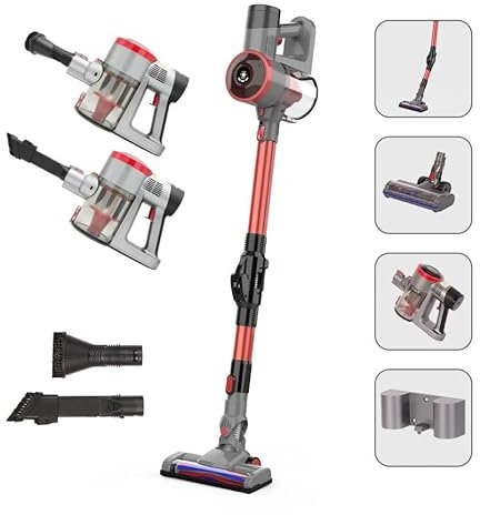 Sifuplex Akku Staubsauger kabellos VSF 13 | 250W Akkustaubsauger | 2200mAh Akku-Kapazität | Kabelloser Staubsauger | Vacuum Cleaner mit ≥17.000 Pa Saugkraft und ≤66dB Lautstärke