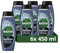 Radox Mineral Therapy Feel Energised 2-in-1 Shower Gel & Shampoo Men's Body Wash with marine minerals & eucalyptus for a cooling experience 6x 450 ml