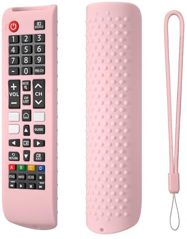 Custodia protettiva in silicone per telecomando Samsung Smart TV, antiurto, per Samsung BN59-01315A, BN59-01315B, BN59-01315E, BN59-01315L, colore: rosa
