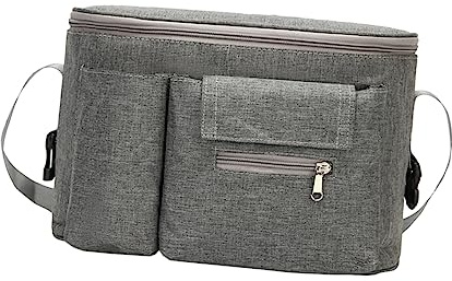 ibasenice Pochette Suspendue Organiseur Antidérapant en Nylon Multifonction pour Poussette Porte-biberon pour Voyager Bébé