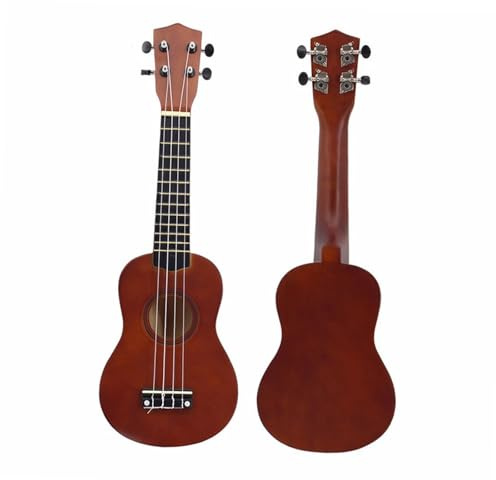 Ukulele Erwachsene 21-Zoll-Ukulele Kleine Gitarre Braune Runde Ukulele Für Anfänger Geeignet Für Auftritte