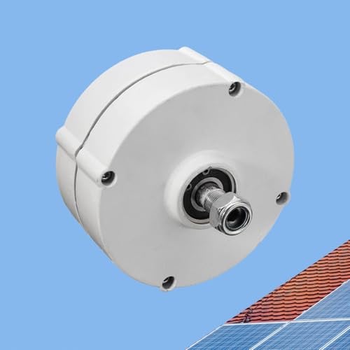 12V 24V 48V 600W 3-Phasen Windgenerator | Permanenter Magnetgenerator | Brushless Generator Turbine für Windkraftanlagen | 650RPM | DIY Stromerzeuger (without base, 24)