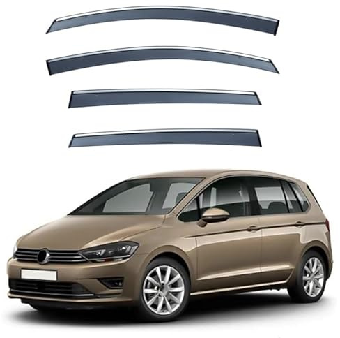FJHQW Auto Windabweiser Für VW Golf Sportsvan MK1 2015-2020,Regenabweiser, Auto TüR Seitenscheiben Windabweiser Regen Abweisend Regenschutz