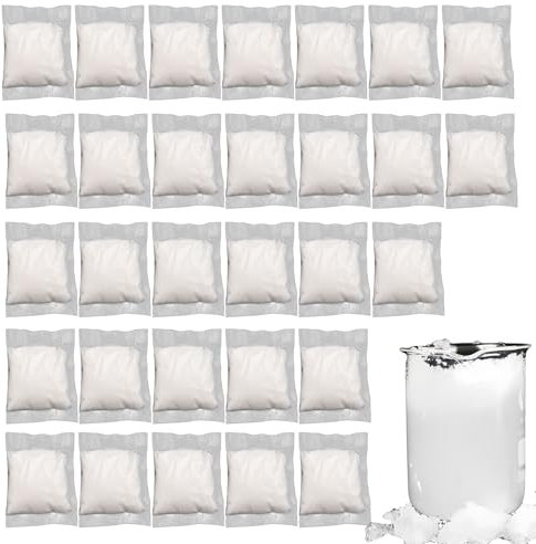 Toiletten Absorber Pulver,30 Stück Camping Toiletten Pulver - Geruch Neutralisator Urin Absorbier Gel Flüssigkeits Festiger für Reisen Rucksacktour Camping Outdoor Komfort