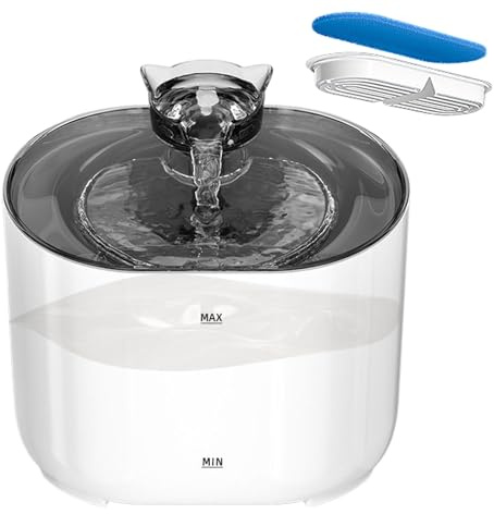 Fontana Acqua Gatto,Erogatore Automatico Con Filtrazione Ciotole Acqua Gatti | Ciotola Acqua Automatica Per Più Animali Con Filtro Multi Strato Adatta Casa E Spostamenti