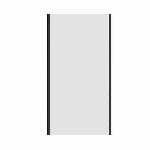 Blümme 1000mm Modern Bathroom Shower Side Panel Black Frame | 6mm Safety Glass, Shower Enclosure, Wetroom Shower Screen, Shower Door, Wet Room Shower Cubicle