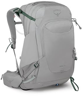 Osprey Mira 24L Women's Hiking Backpack with Hydraulics Reservoir - Hydration Pack with Water Bladder, Light Grey