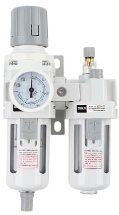 1 filtro aria AC3010-03, regolatore di pressione, separatore olio/acqua, atomizzatore for grasso, elemento in ottone 3/8 NTP 0-1 MPA, utensili pneumatici combinati(SET-A)
