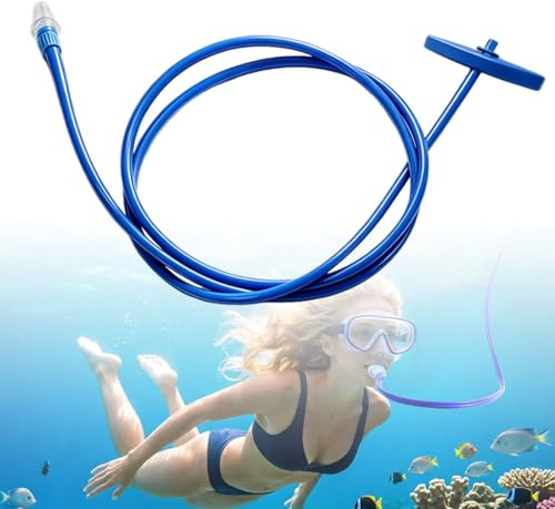 Full Dry Schnorchel Atemschlauch für Erwachsene Männer Frauen, Tauchen Schwimmen Schnorchel mit Schwimmventil und Silikonmundstück, für Schnorcheln Oberfläche Tauchen Camping Stream Training