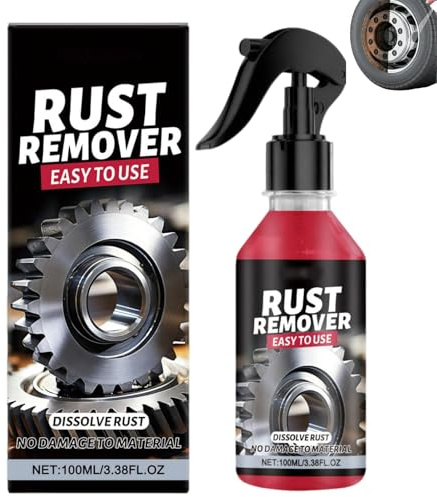 Iron Eraser Spray, Iron Eraser Rust Remover Spray, Iron Powder Remover Spray, Rust Remover Spray for Metal Restoration, Heavy Duty Metal Cleaner for Car Parts and Garden Tools (1PC)