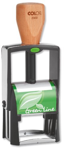 Colop 2300 Green Line Stempel individualisierbar Metall selbstfärbend Textdruckgröße 45 x 30 mm