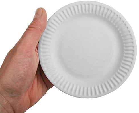 PAPSTAR - 100 Assiettes Carton pure Rond Ø 15 cm Blanc